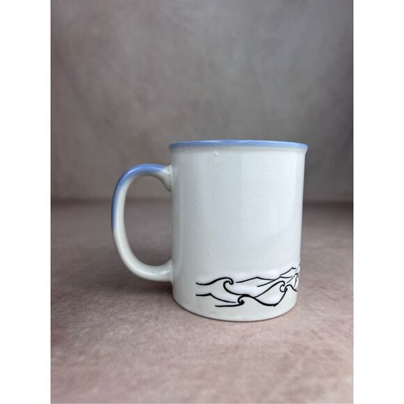 Vintage Merlin Swordfish Coffee Mug Fishing Nautical - Picture 6 of 10